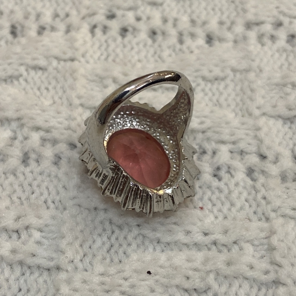 Pink Sapphire Princess Ring - Picture 6 of 6